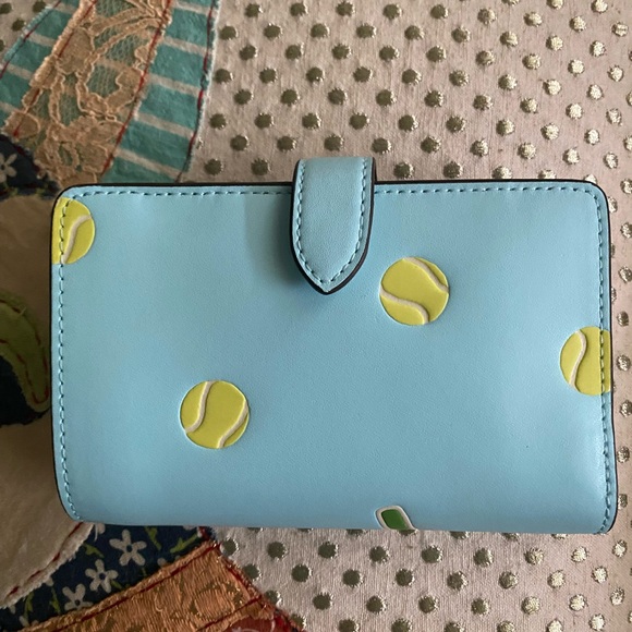 KATE SPADE ♠️ New York Grand Slam Medium Compact Bifold Wallet / NWT - Picture 2 of 8